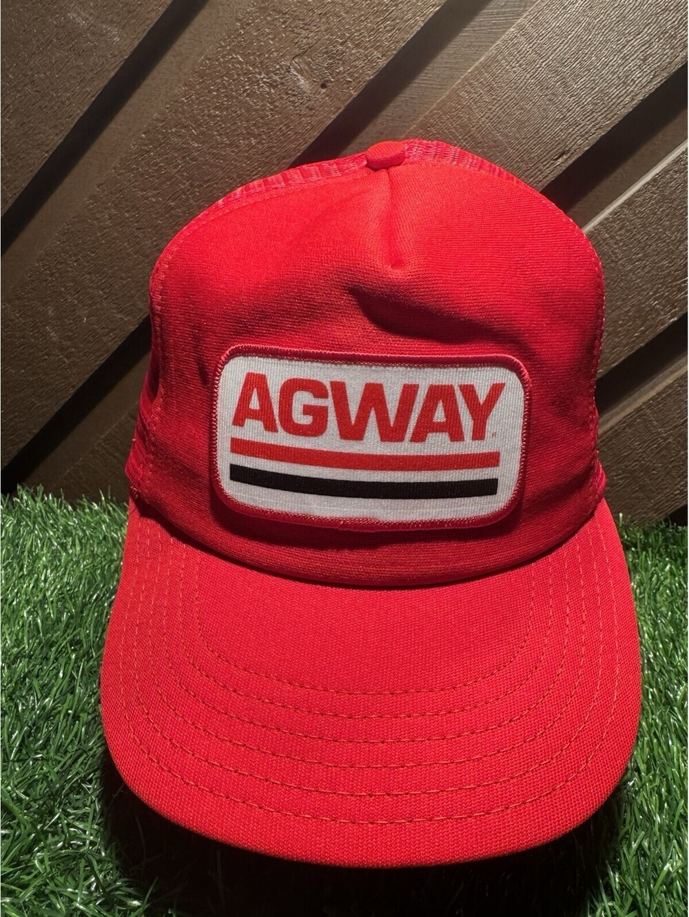Vintage 80s Agway Feed Seed Trucker Hat Snapback Mesh Cap The Winner USA Made